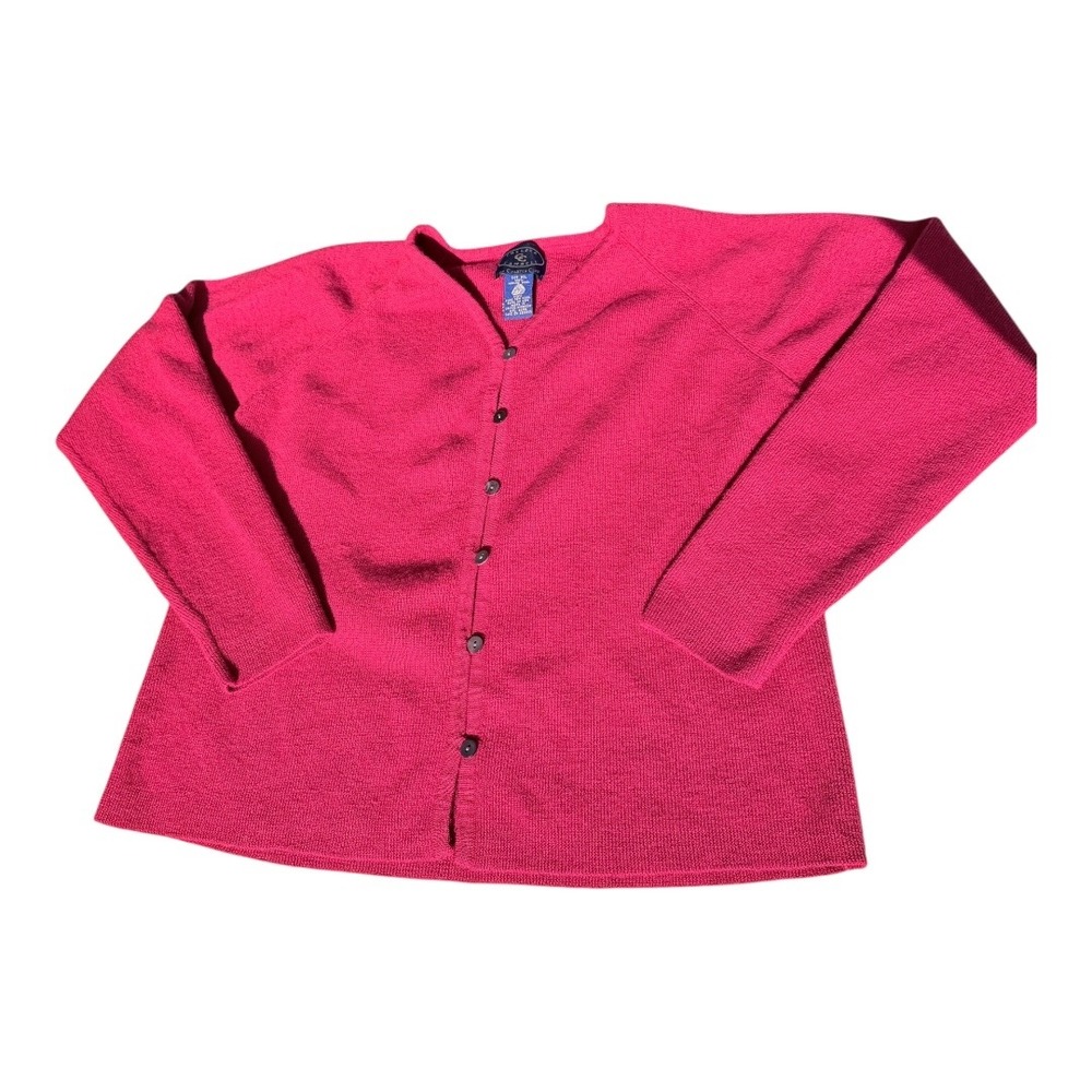 Grandmacore Chelsea Campbell Charter Club Cardigan‎ Regular XL red Merino Wool